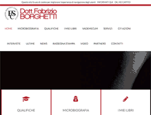 Tablet Screenshot of fabrizioborghetti.it